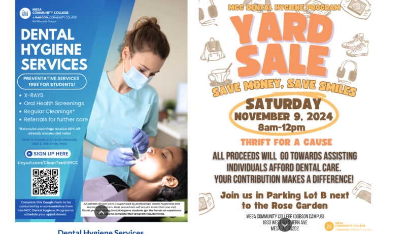 MCC Dental Hygiene Yard Sale