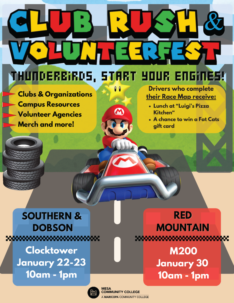 TODAY! Club Rush and Volunteer Fest Day 2