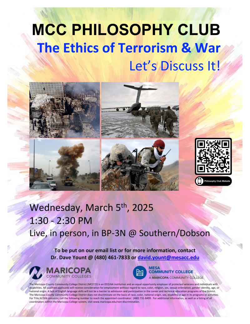 The Ethics of Terrorism and War