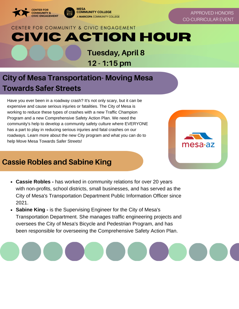 CCCE Civic Action Hour (April 8th)
