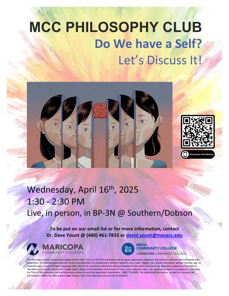 Philosophy Club Meeting: Do We Have a Self?