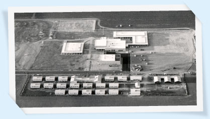 Aerial view of MCC campus in 1966