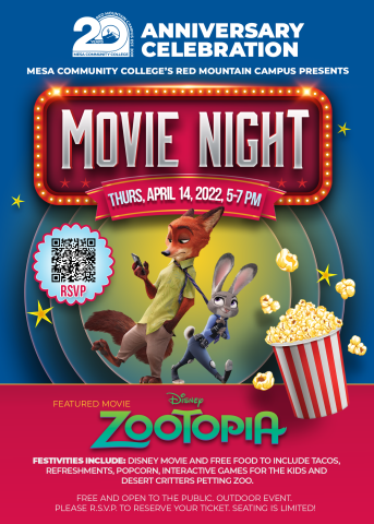 Zootopia Movie Night Flier