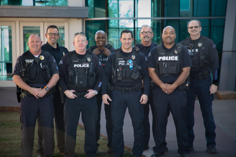Group photo of MCC police officers