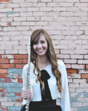 Abby Simpson pictured with flute