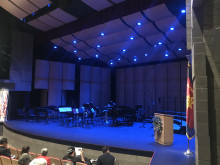 Choir and Band Stage Set up in PAC
