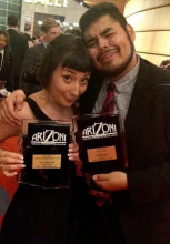 2018 ariZoni award recipients Lily Gastelum&nbsp;for Best Actress in a Supporting Role for Story Theatre; and, to Steven May&nbsp;for Best Sound Design for Eurydice.