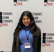 Alejandra Maya at the 2024 Students Learn Students Vote (SLSV) National Summit.