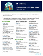 2023 International Education Week Flyer page 1
