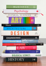 Stack of text books