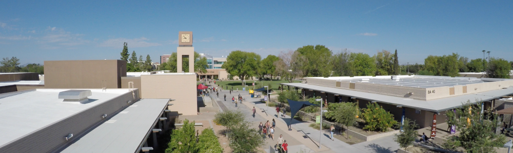 Aerial view of MCC's Southern and Dobson Campus