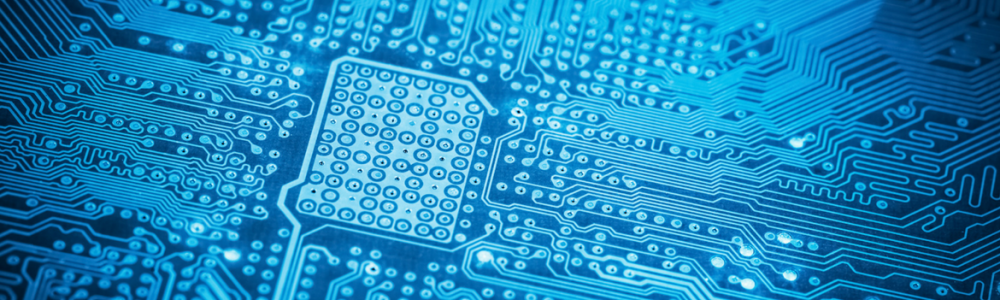 Zoomed in image of a microchip