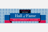 hall of fame banner with RSVP today in text