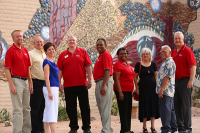 Group photo of MCC Alumni Board on MCC Campus