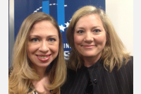 Chelsea Clinton with Alumna Kathleen Stefanik
