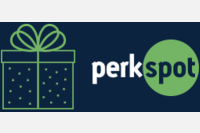 Perkspot logo with a gift box illustration.