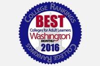 Best College for Adult Learners Washington Logo 2016
