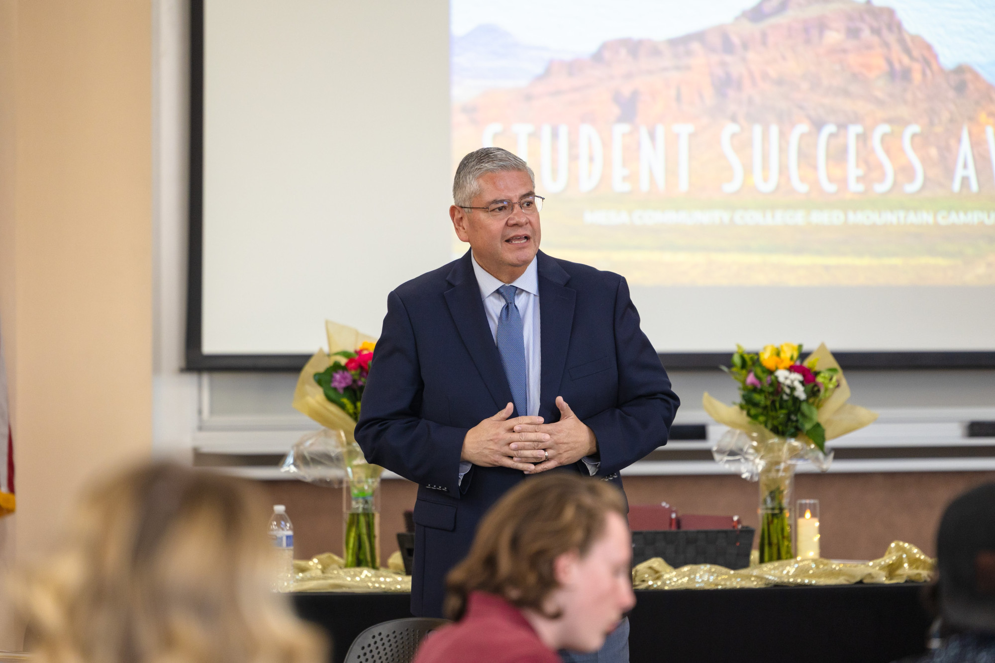 Dr. Daniel speaking at the Summit Award ceremony