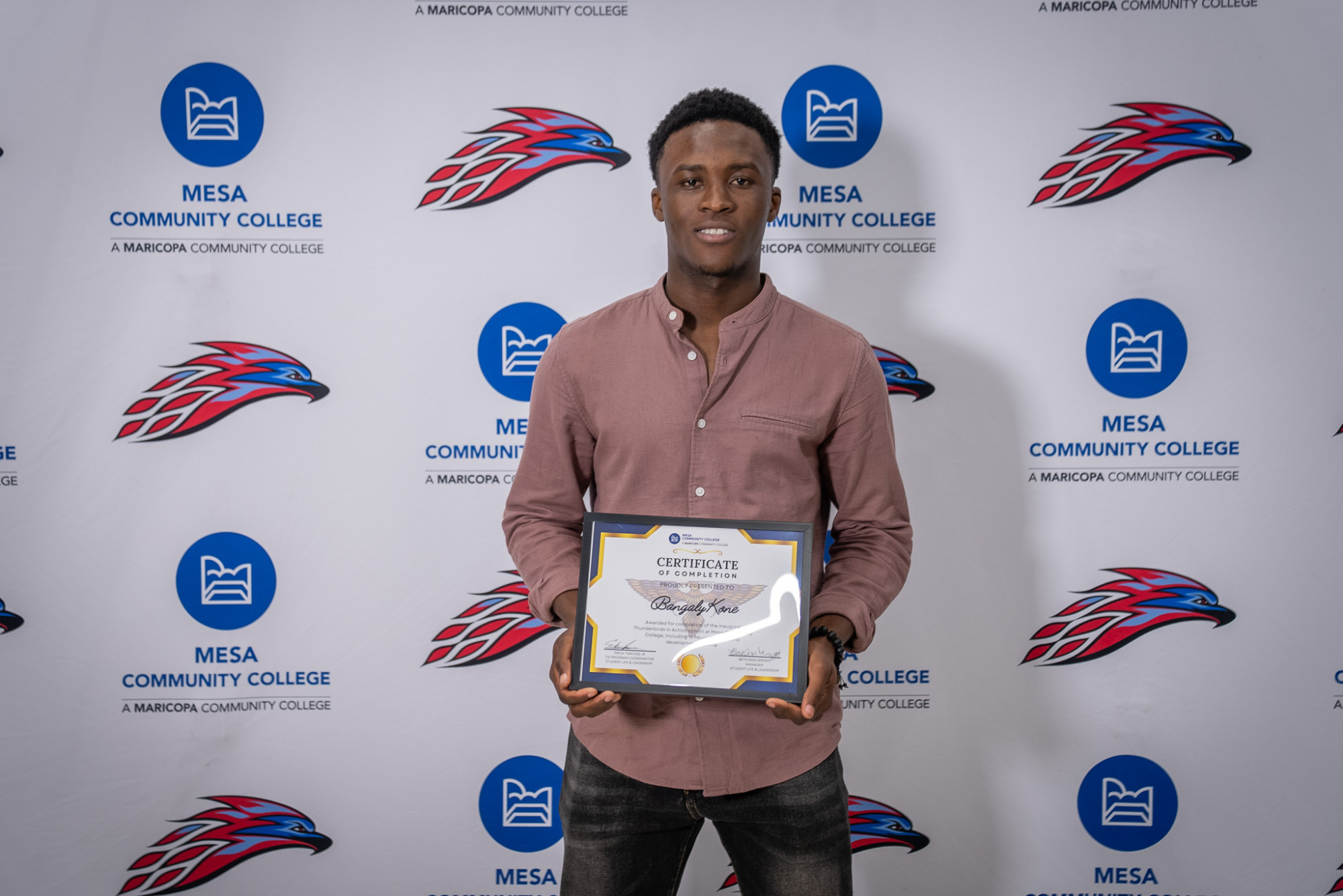Student receives an award