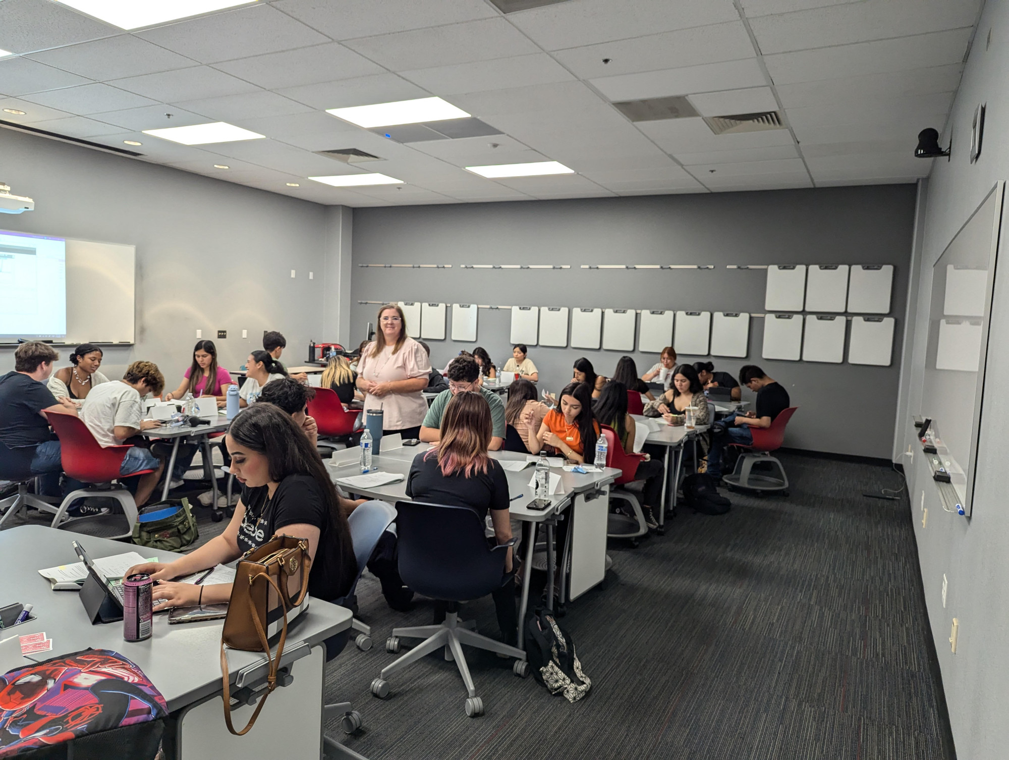 Students attending a boot camp