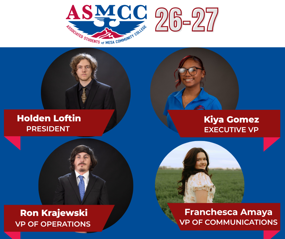 Images of the 4 Executive Board officers for ASMCC