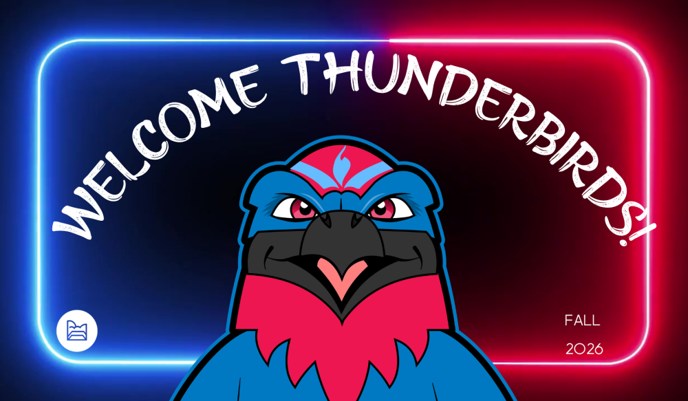 Thunderbird logo with the words Welcome Thunderbirds