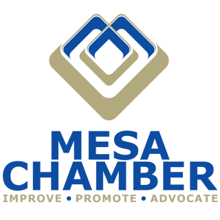 Mesa Chamber of Commerce logo.
